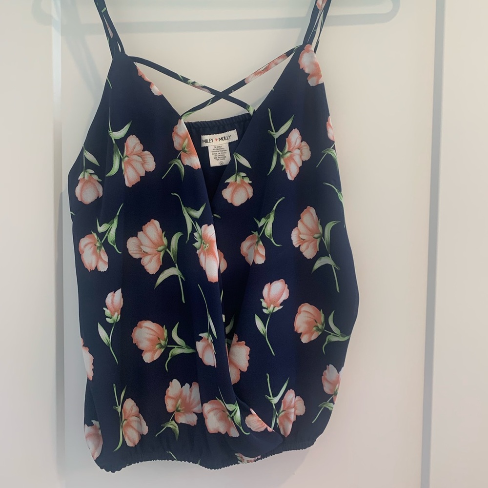 Floral strappy top